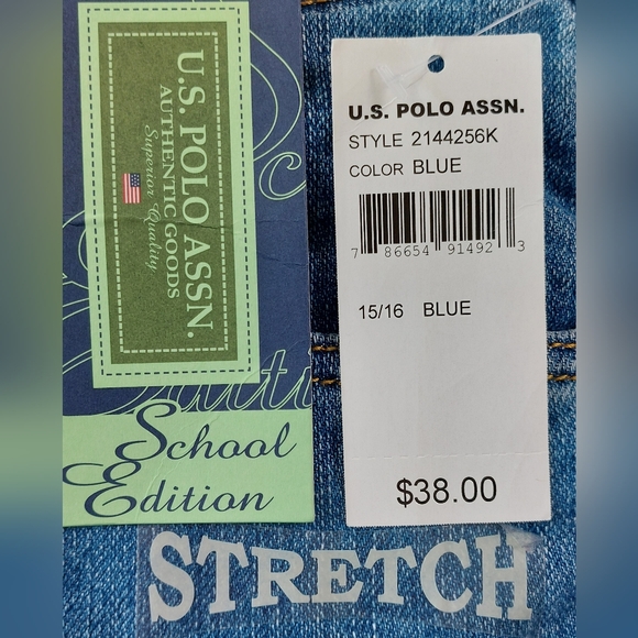 US Polo Assn Jeans Womens Size 15/16 (34x33) Blue Stretch Denim 2144256K NWT $38 - Picture 6 of 11